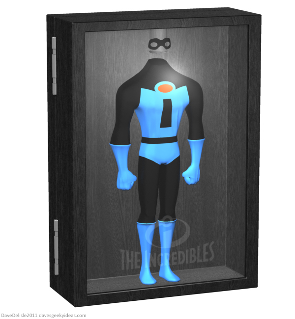 Mr Incredible costume display case Blu-Ray Case design by Dave Delisle