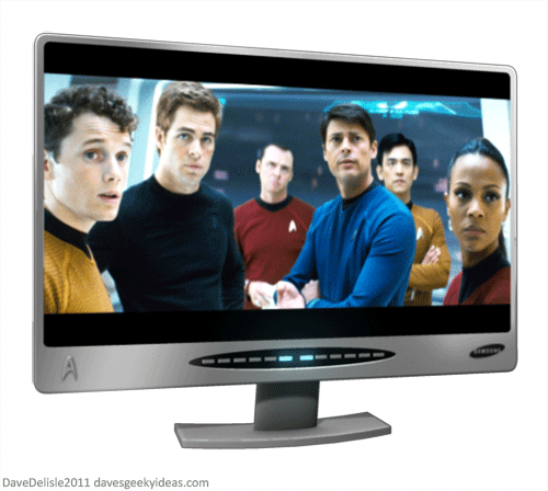Star Trek Viewscreen TV LCD Monitor 2011 Dave Delisle davesgeekyideas.com