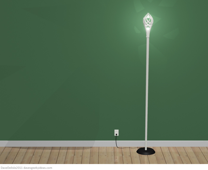 Gandalf LOTR tall lamp design by Dave Delisle