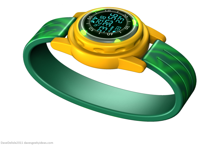 Jurassic Park goggles wrist watch design 2011 dave delisle davesgeekyideas dave's geeky ideas