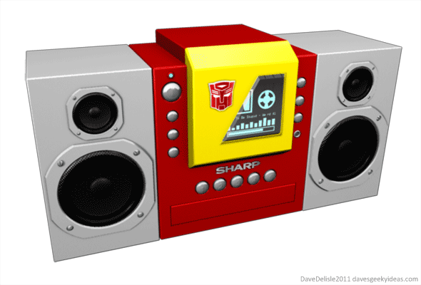 Autobot Blaster Stereo Transformers 2011