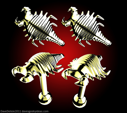Star Trek Ceti Eel Earrings 2011 Dave Delisle