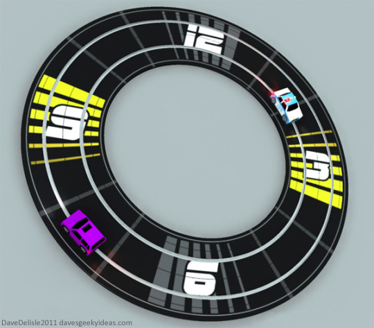 Slot Car Clock 2011 Dave Delisle