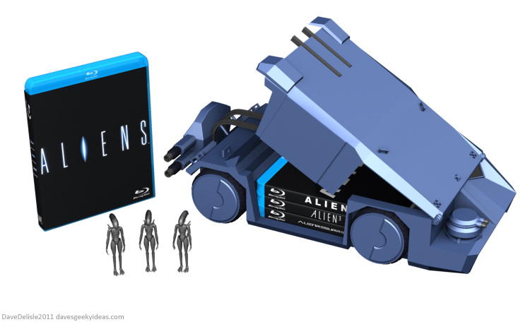 Aliens Blu-Ray case design by Dave Delisle davesgeekyideas