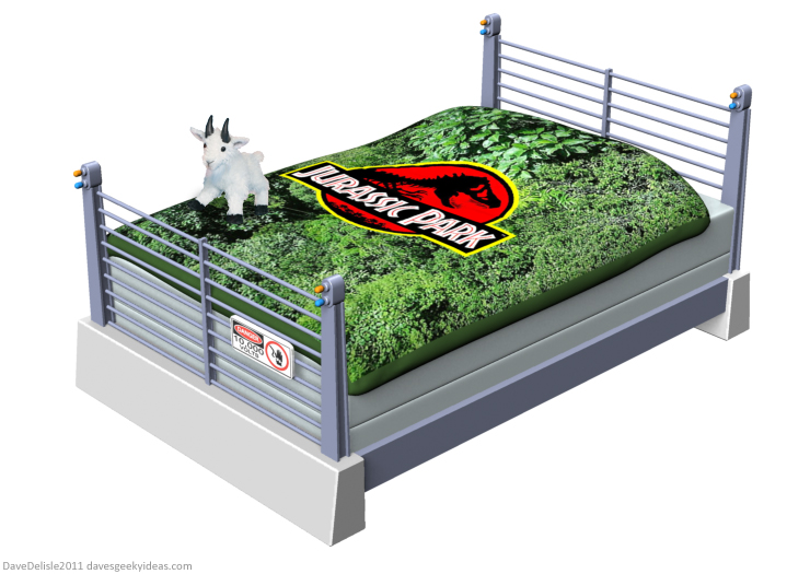 Jurassic Park Bed Frame design by Dave Delisle