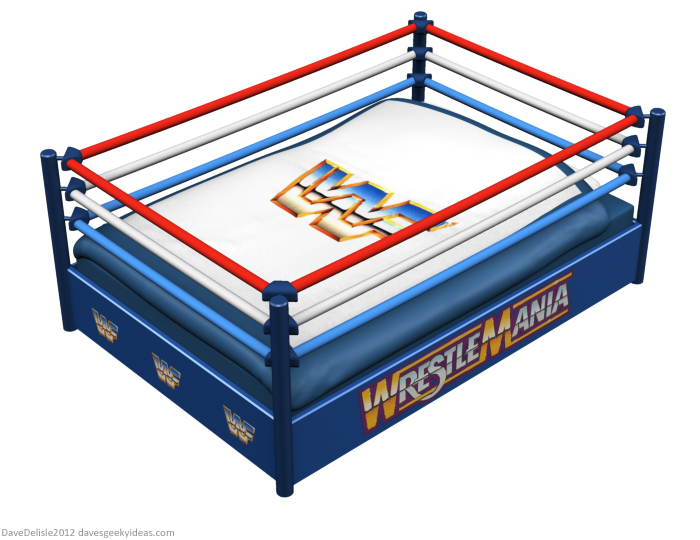 WWF wrestling bed 2012 Dave Delisle davesgeekyideas