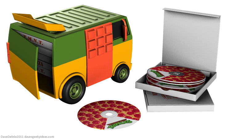 TMNT Party Wagon Blu-Ray case design by Dave Delisle