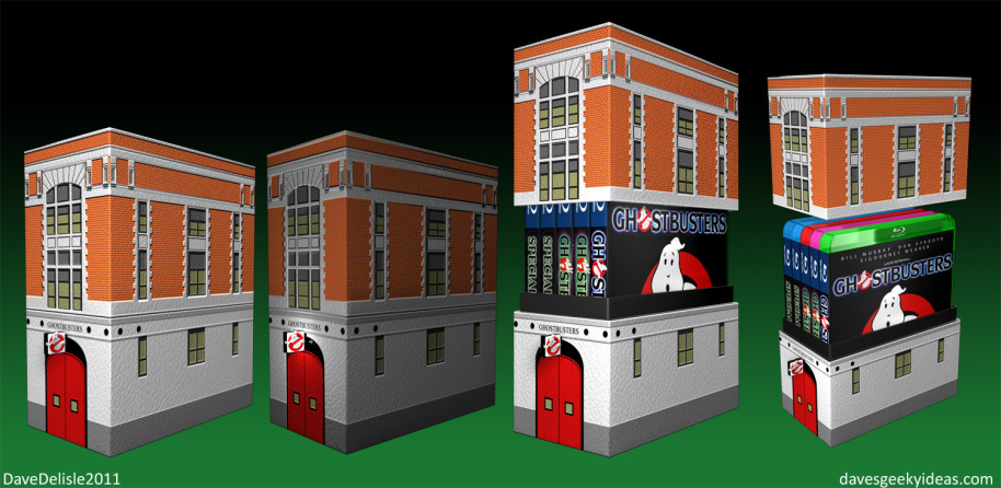 Ghostbusters Firehouse Blu-Ray Case Concept 2011 davesgeekyideas