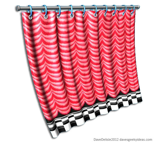 Super Mario 3 Shower Curtain 2012 Dave Delisle davesgeekyideas.com