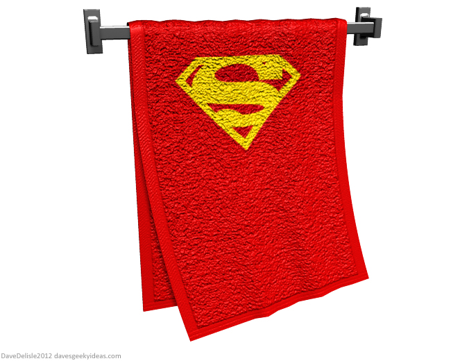 Superman Cape Towel design by Dave Delisle