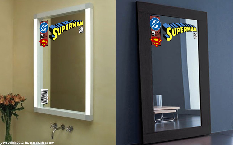 Comic Book Mirror Decals