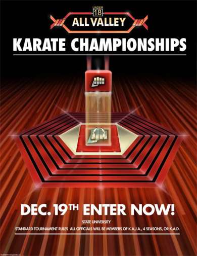 Karate Kid All Valley Tournament Poster 