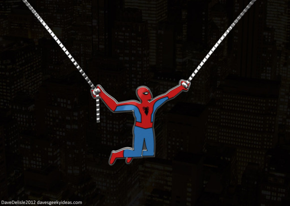 Spider-Man Necklace Design 2012 davesgeekyideas.com Geek Bling Dave Delisle