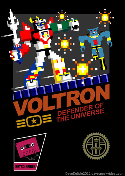 Voltron NES 8-Bit T-Shirt