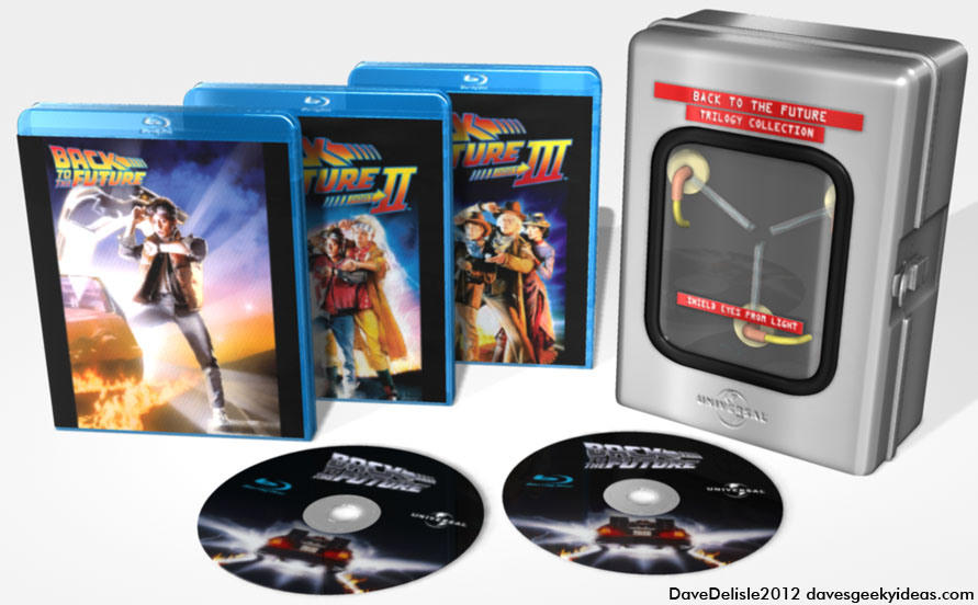 BAck To The Future Blu-Ray DVD 2012 Flux Capacitor Case Concept Design