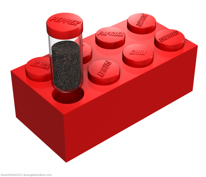 LEGO spice rack design by Dave Delisle