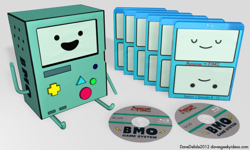 Adventure Time Beemo Blu-Ray Case Storage Box Set Sleeve Cardboard