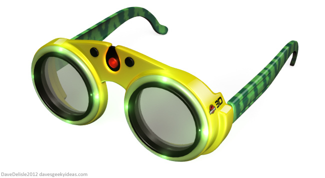 Jurassic Park 3D glasses by Dave's Geeky Ideas