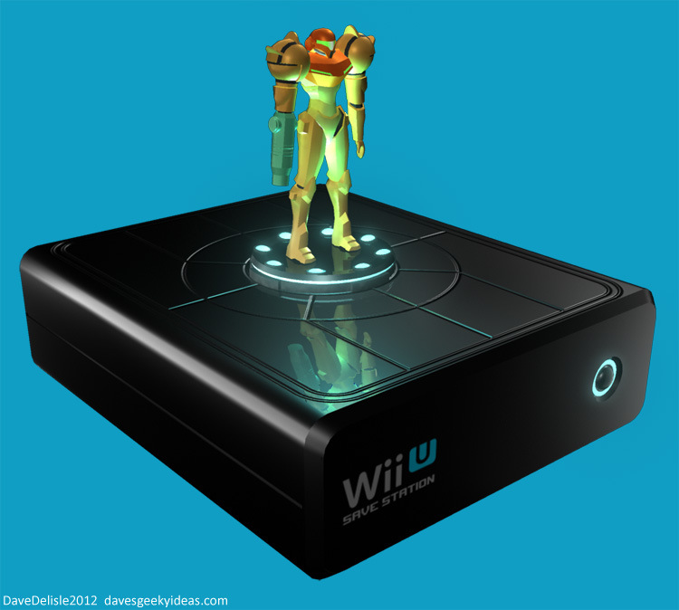 Samus Aran Metroid Save Station Wii U HDD External Dave Delisle davesgeekyideas.com 2012