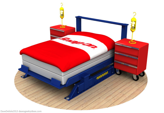 Hydraulic Car Lift bed by Dave's Geeky Ideas