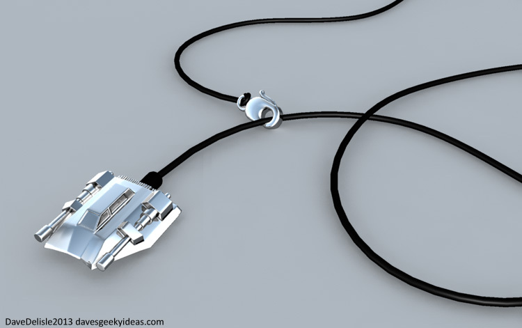 Snowspeeder Necklace 2013 dave delisle davesgeekyideas.com Star Wars Jewelry Bling Geek