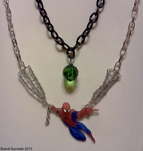 Kryptonite Necklace Superman The Movie 2013 Spider-Man necklace