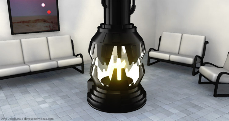 Darth Vader fireplace by davesgeekyideas