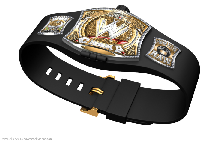 WWE wrestling championship belt watch design 2013 dave delisle davesgeekyideas dave's geeky ideas