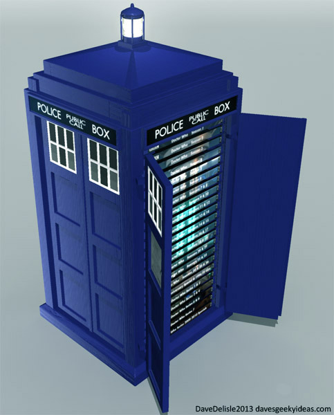 Doctor Who Tardis Blu-Ray DVD Collector's Case 2013 Dave Delisle davesgeekyideas.com