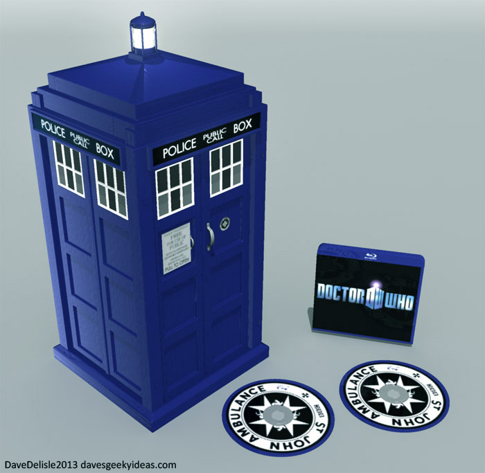 Doctor Who Tardis Blu-Ray DVD Collector's Case 2013 Dave Delisle davesgeekyideas.com