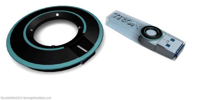 Tron USB thumb drive by davesgeekyideas