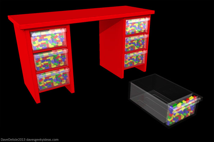 LEGO Desk Dave Delisle davesgeekyideas.com