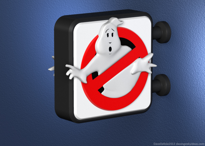 Ghostbusters sign nite lite nightlight design 2013 dave delisle davesgeekyideas