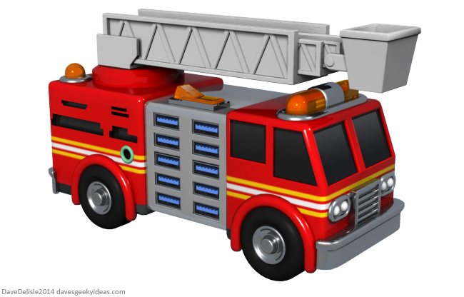 Firetruck USB toy by Dave Delisle