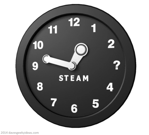 Valve Software Steam Clock by Dave's Geeky Ideas