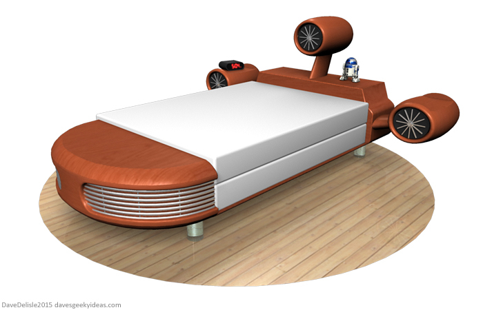 Star Wars Landspeeder Bed by davesgeekyideas