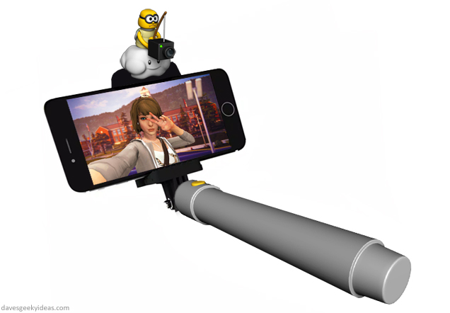 Super Mario Selfie Stick by davesgeekyideas