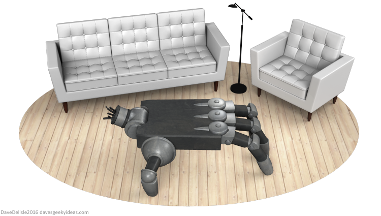 Iron Giant coffee table by Dave Delisle