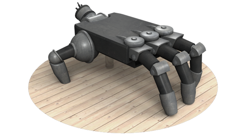 Iron Giant coffee table by Dave Delisle