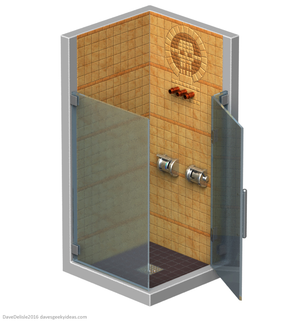 Mad Max Fury Road shower cabinet by Dave Delisle dave's geeky ideas