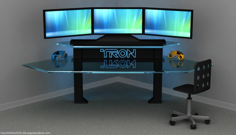 Tron Gaming Desk by Dave Delisle