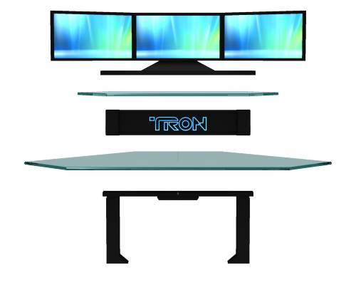 Tron Gaming Desk by Dave Delisle