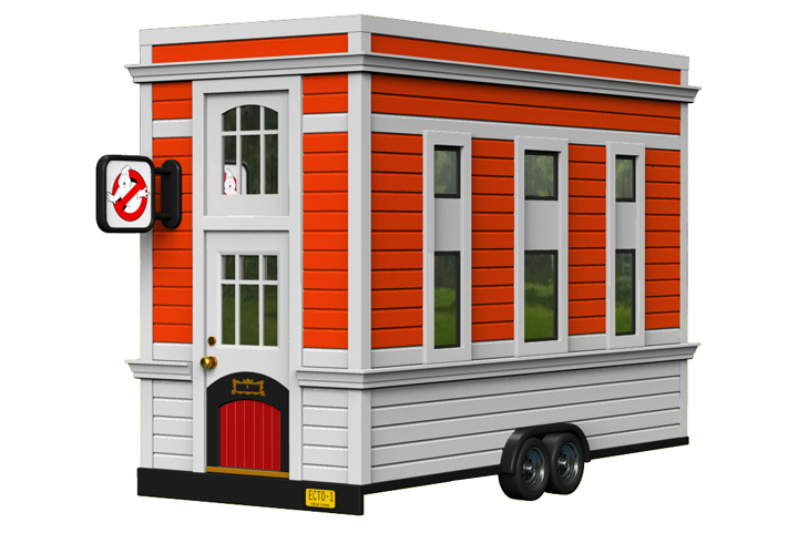 Ghostbusters Tiny House Firehouse by Dave Delisle