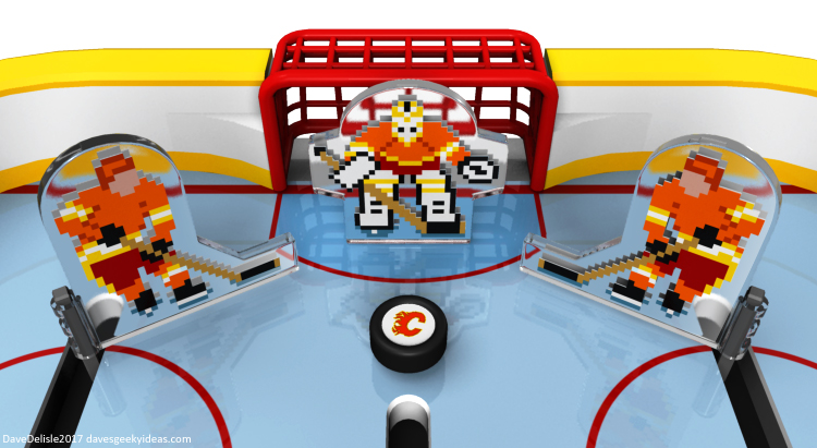 NHL 94 tabletop hockey design by Dave Delisle