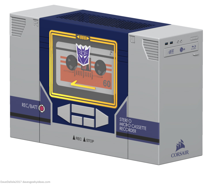 Soundwave PC case mod by Dave Delisle davesgeekyideas Dave's Geeky Ideas