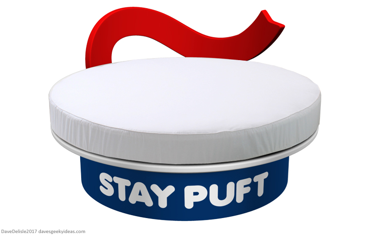 Stay Puft Round Bed design by Dave Delisle 2017