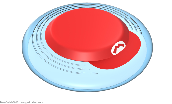 Super Mario Frisbee by Dave Delisle