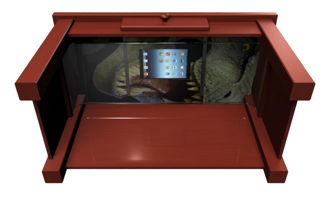 Jurassic Park tablet theater by Dave Delisle