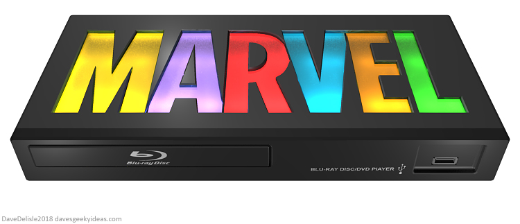 Marvel Studios Blu-Ray Player Design by Dave Delisle