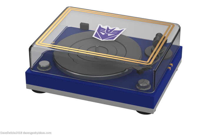 Transformers Soundwave Record Vinyl Player design by Dave Delisle davesgeekyideas